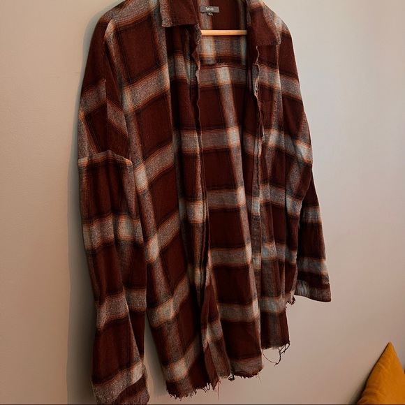 Red Flannel Button Up - Picture 2 of 4